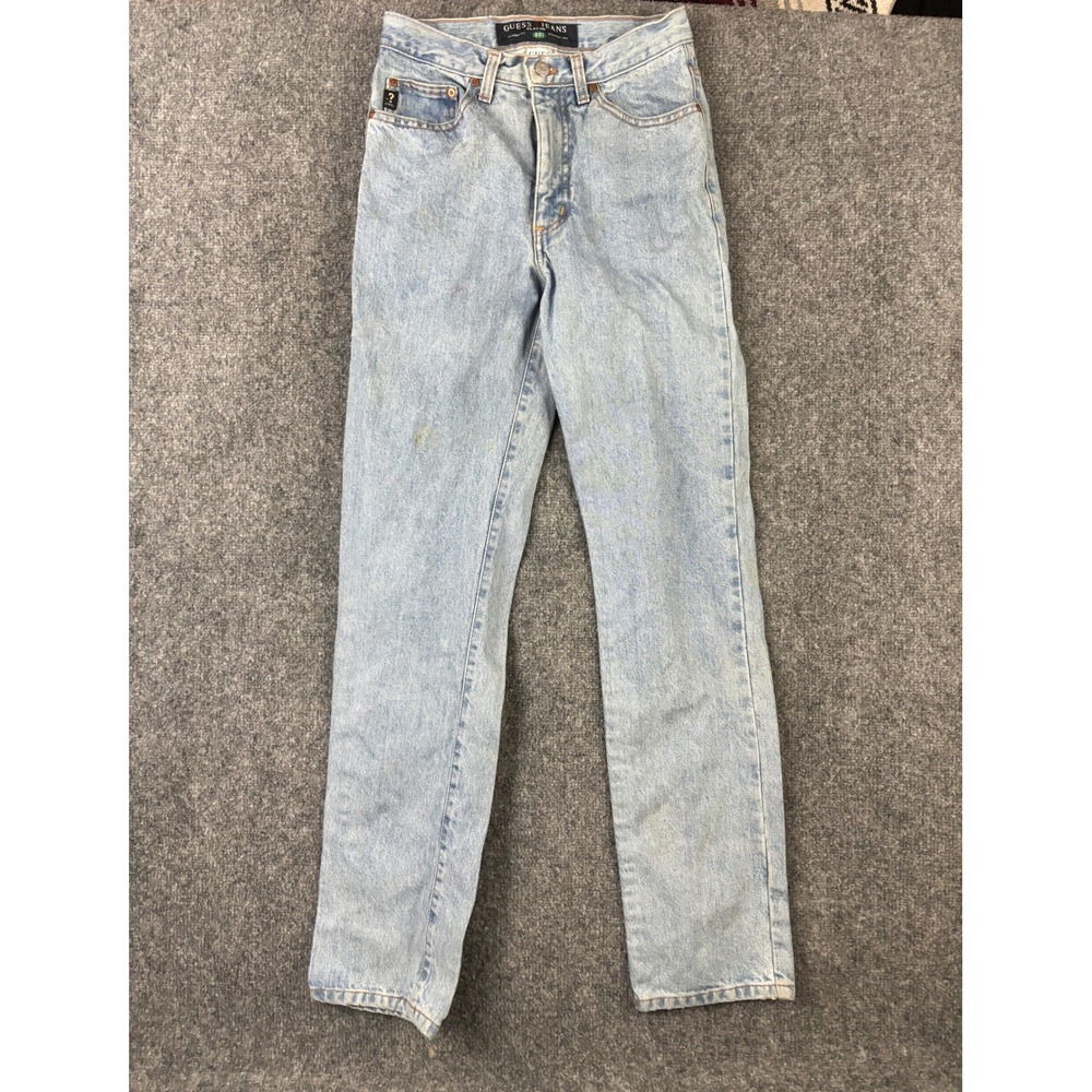 Vintage Guess Jeans‎ 001 Classic Fit W28 L34 Straight Leg USA Wash Denim